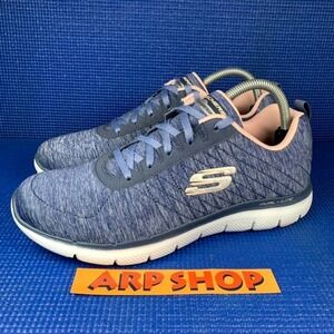 SKECHERS FLEX APPEAL 2.0 Women`s Size 10 Blue Pink Athletic Running Shoes 12753